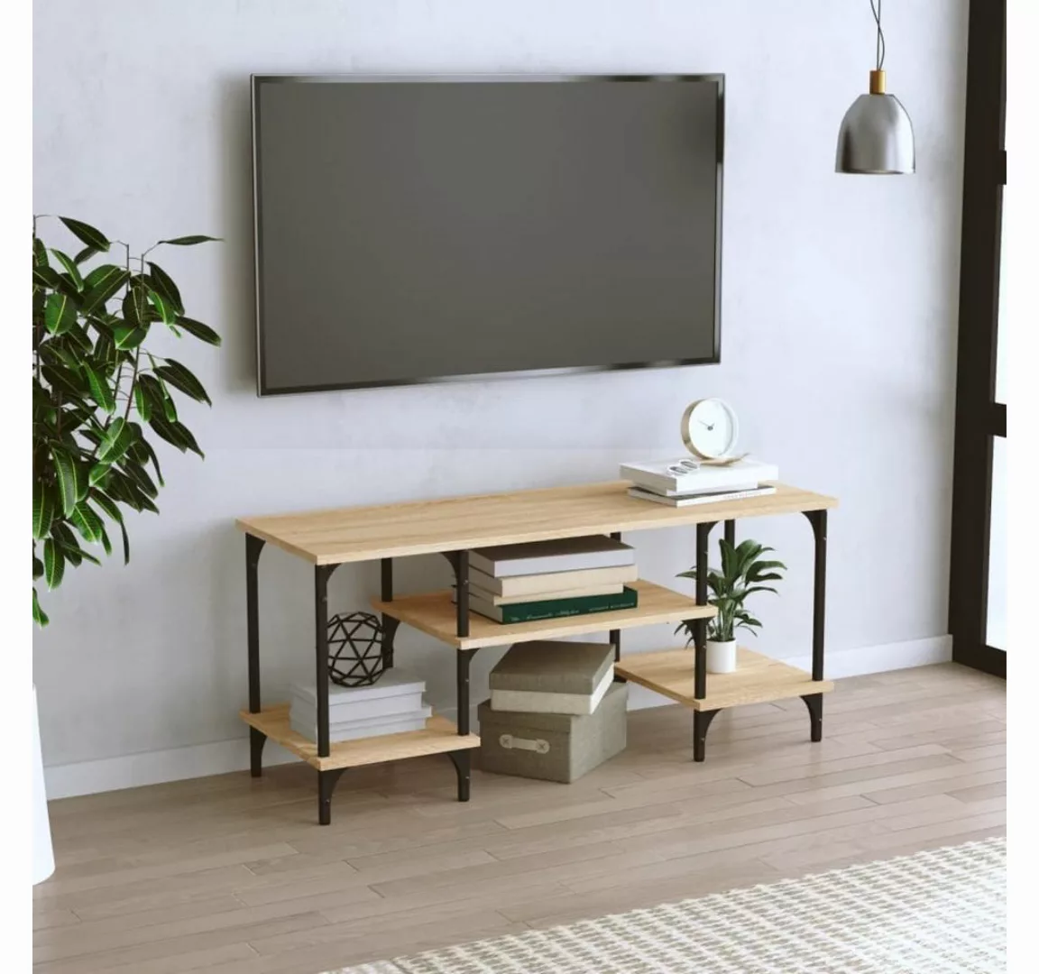 furnicato TV-Schrank Sonoma-Eiche 102x35x45,5 cm Holzwerkstoff günstig online kaufen