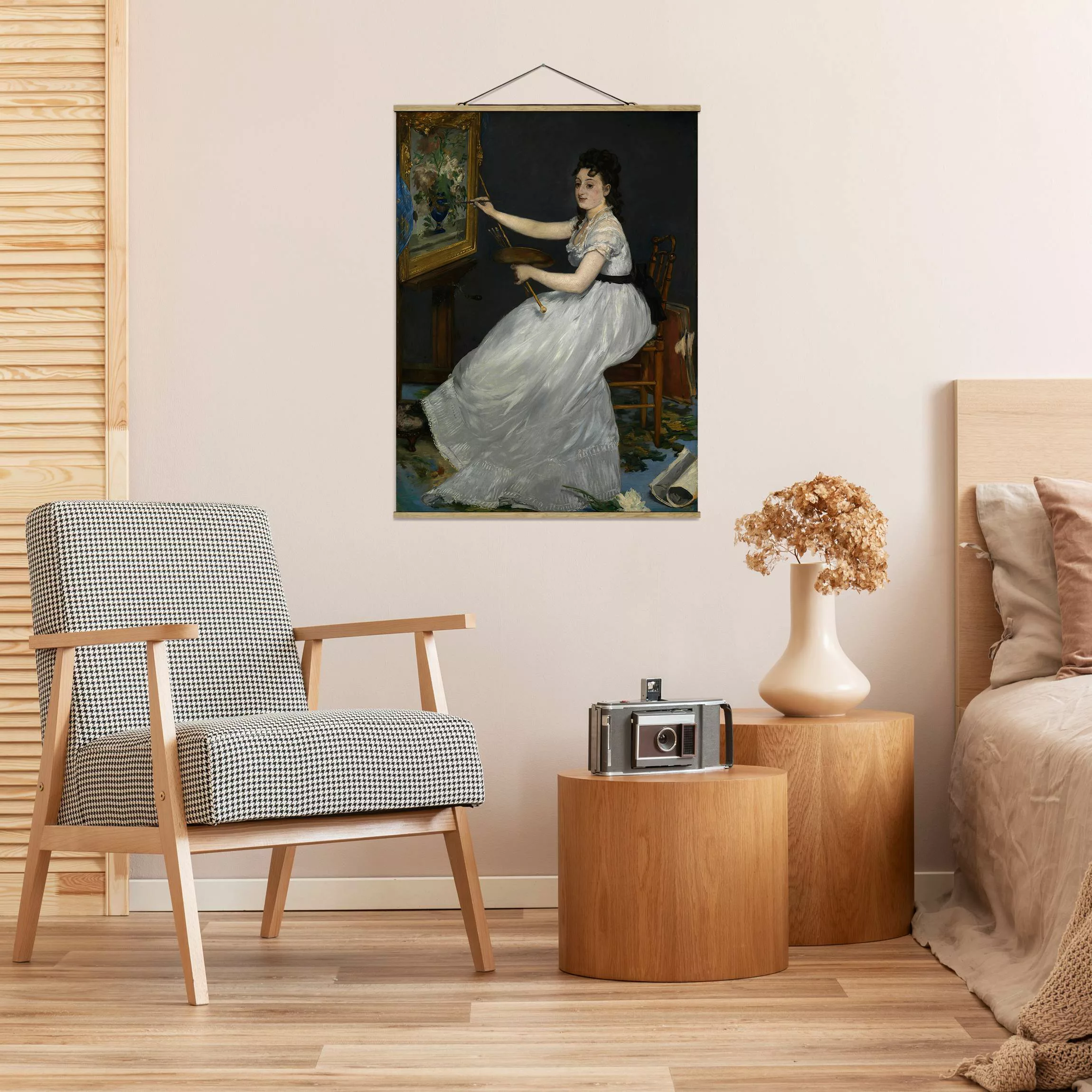 Stoffbild Kunstdruck mit Posterleisten - Hochformat Edouard Manet - Eva Gon günstig online kaufen