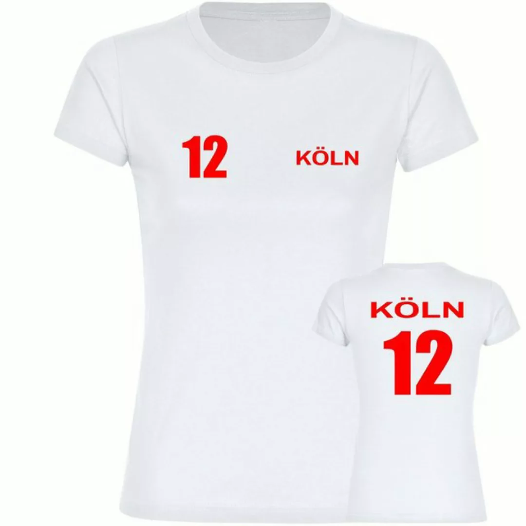 multifanshop T-Shirt Damen Köln - Trikot 12 - Frauen günstig online kaufen