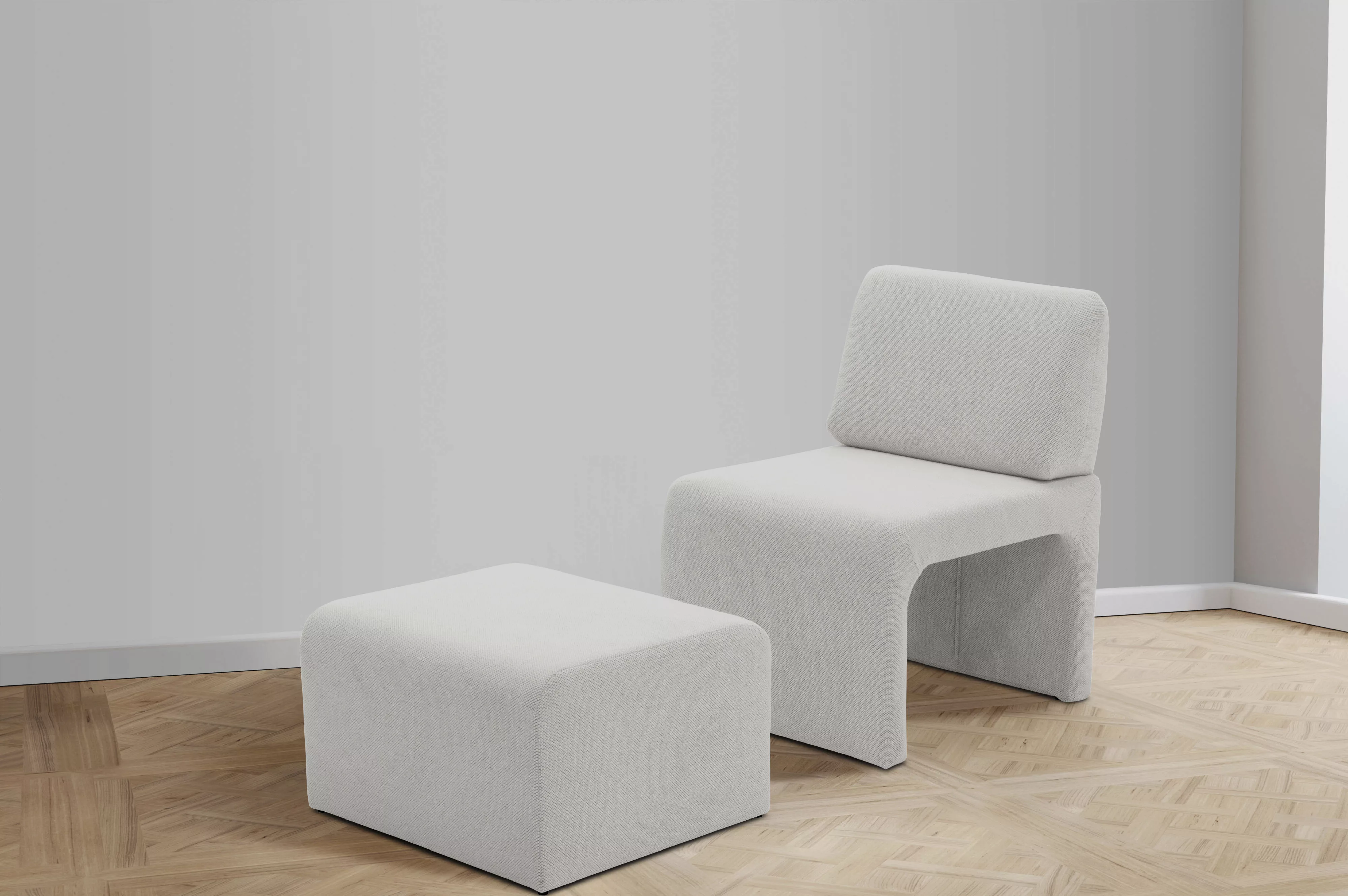 DOMO collection Sessel "mit Hocker 700017 ideal für kleine Räume, platzspar günstig online kaufen