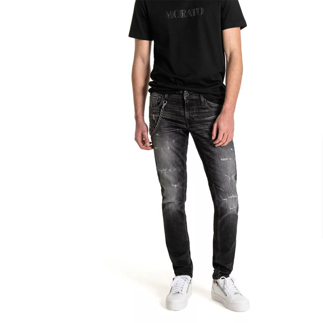 Antony Morato ´´iggy´´ Tapered In Grey Stretch Jeans 34 Black günstig online kaufen