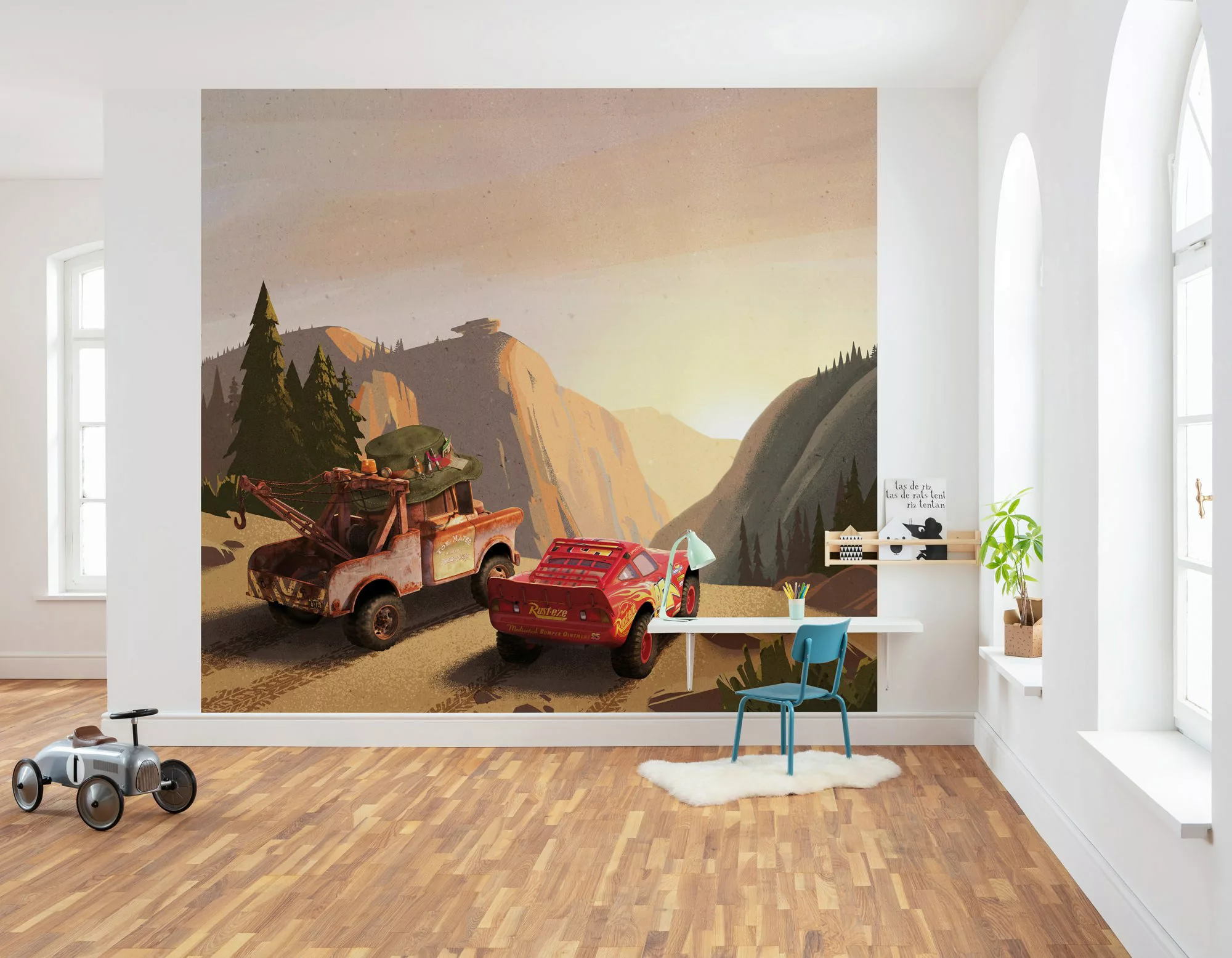 Komar Vliestapete »Digitaldruck Vlies - Cars Sundown - Größe 300 x 280 cm«, günstig online kaufen