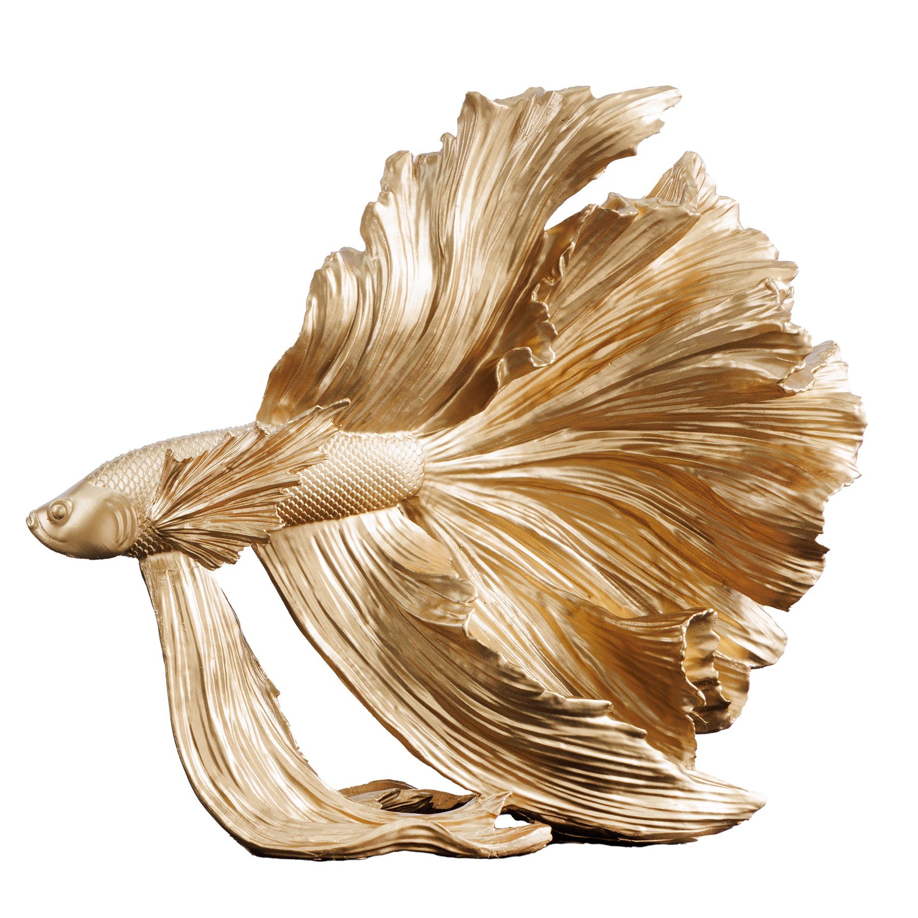 riess-ambiente Tierfigur CROWNTAIL 35cm gold (Einzelartikel, günstig online kaufen