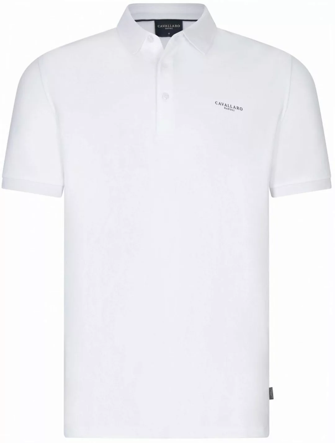 Cavallaro Bavegio Poloshirt Melange Weiß - Größe 3XL günstig online kaufen