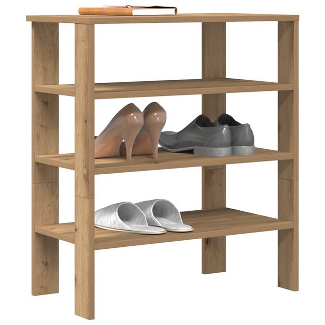 vidaXL Schuhschrank Schuhregal Artisan-Eiche 61x32x70 cm Holzwerkstoff günstig online kaufen