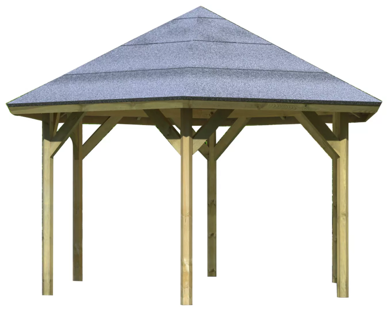 Karibu Pavillon "Oslo 2", (Set), BxTxH: 392x451x315 cm, mit H-Pfostenanker günstig online kaufen