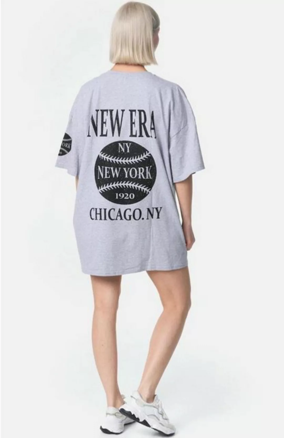 Worldclassca T-Shirt Worldclassca Oversized Print T-Shirt NY NEW YORK Tee S günstig online kaufen