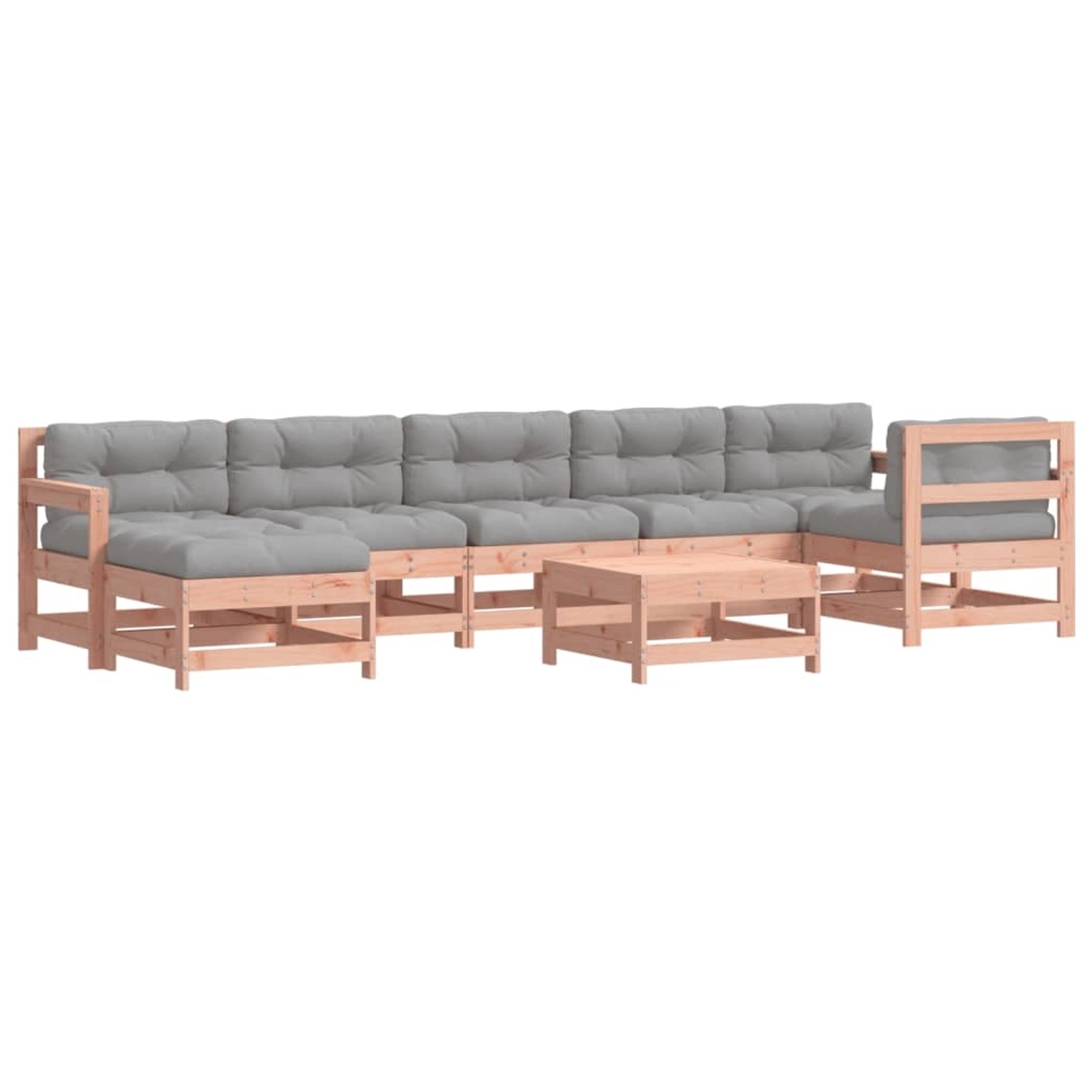 vidaXL 8-Tlg Garten-Lounge-Set mit Kissen Massivholz Douglasie 3185890 günstig online kaufen