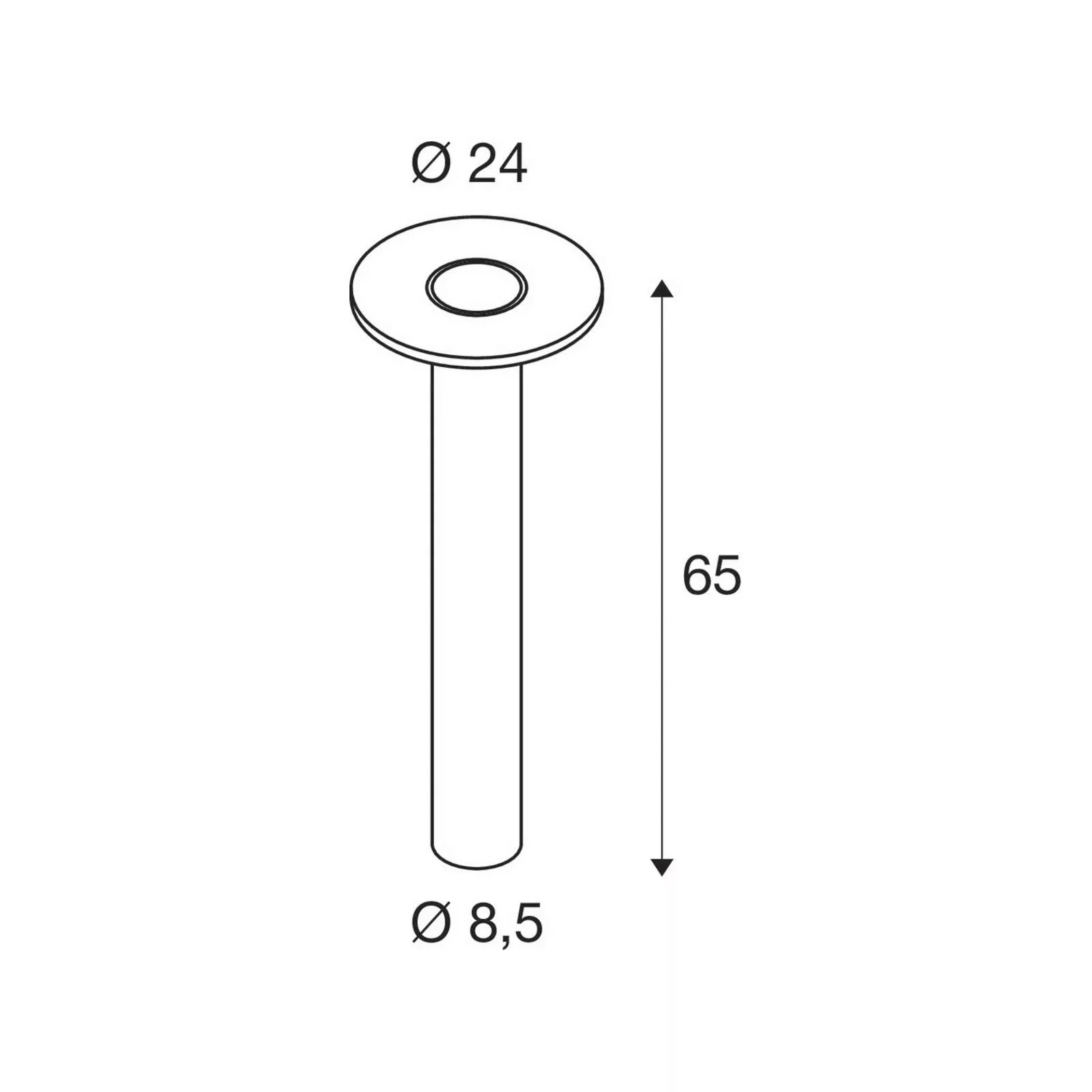 LED Wegeleuchte I-Ring in Anthrazit 9,2W 670lm IP65 günstig online kaufen