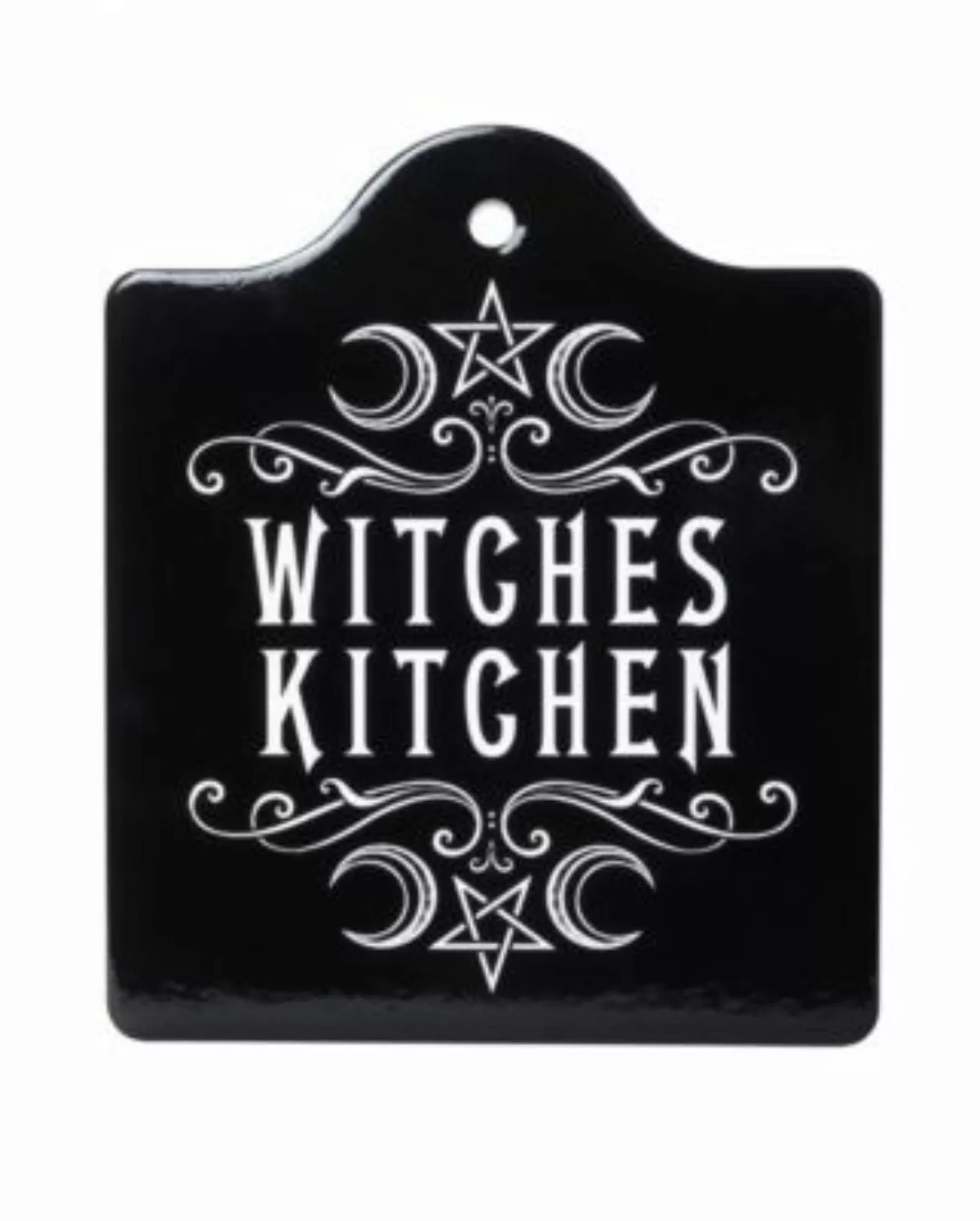 Witches Kitchen Schneidbrett & Topfuntersetzer Partydeko schwarz günstig online kaufen