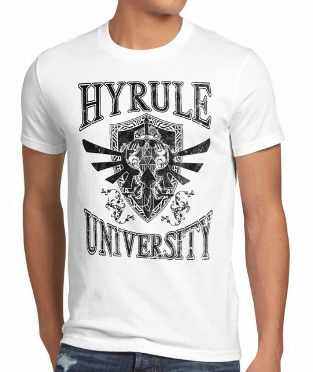 style3 T-Shirt Hyrule University link zelda wii past ocarina zelda time swi günstig online kaufen