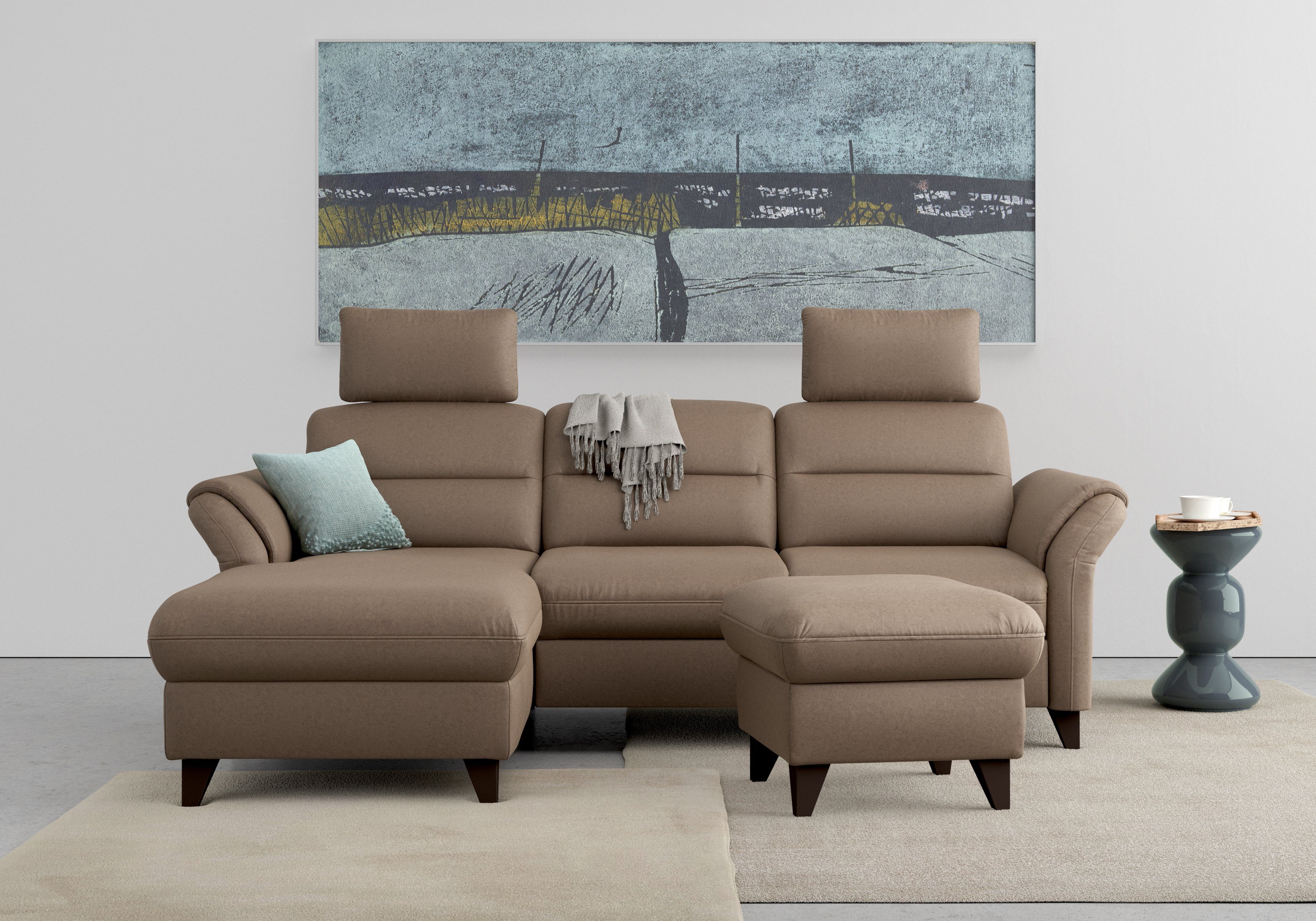 sit&more Ecksofa Mellum L-Form, Federkern, wahlweise günstig online kaufen