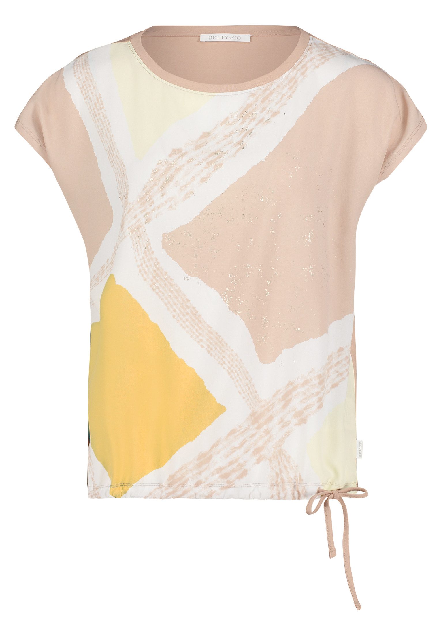 Betty&Co Kurzarmshirt "Betty & Co Damen Casual-Shirt mit Print", (1 tlg.), günstig online kaufen