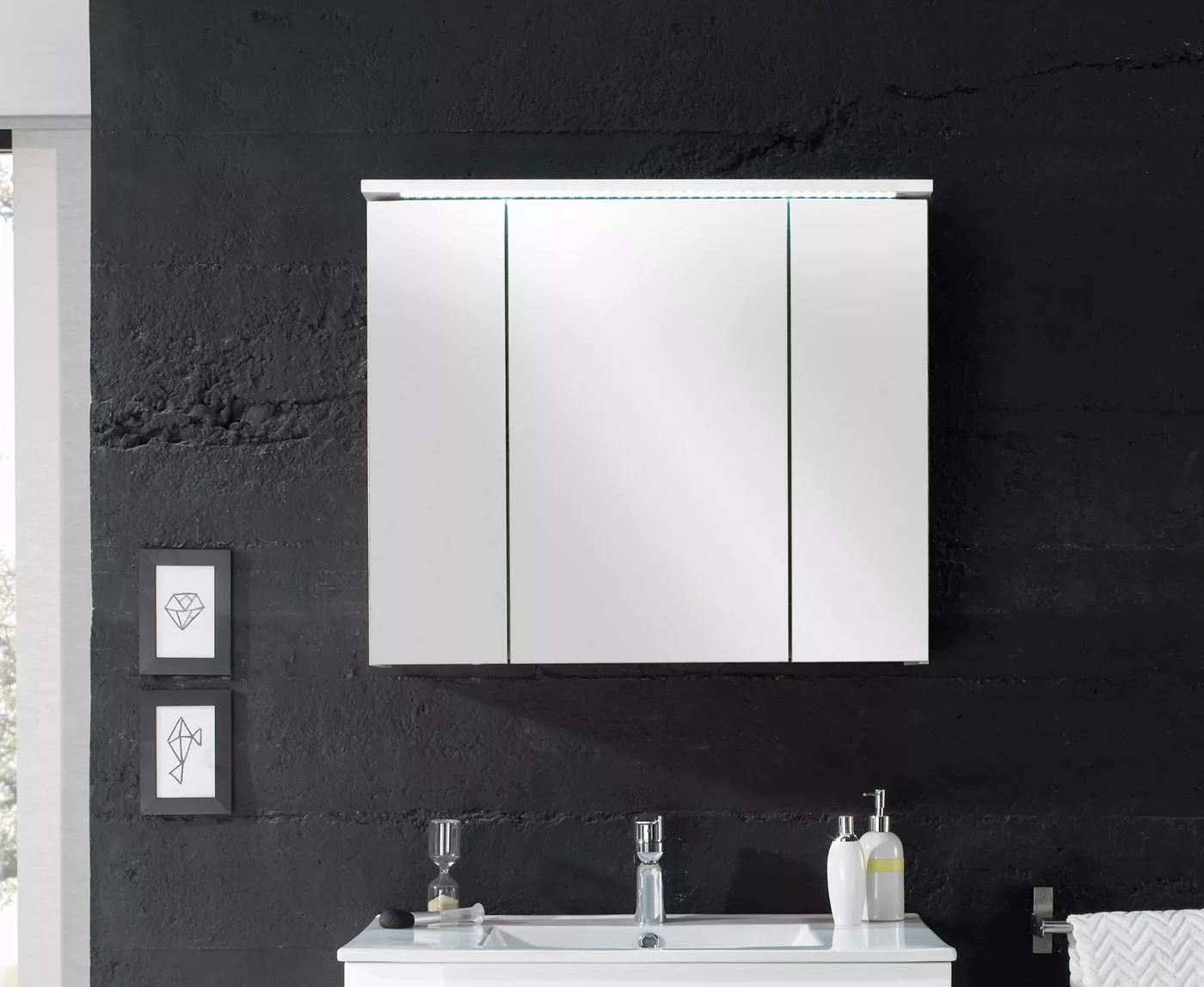 freiraum Badezimmerspiegelschrank Splash 80 x 68 x 23 cm (B/H/T) günstig online kaufen