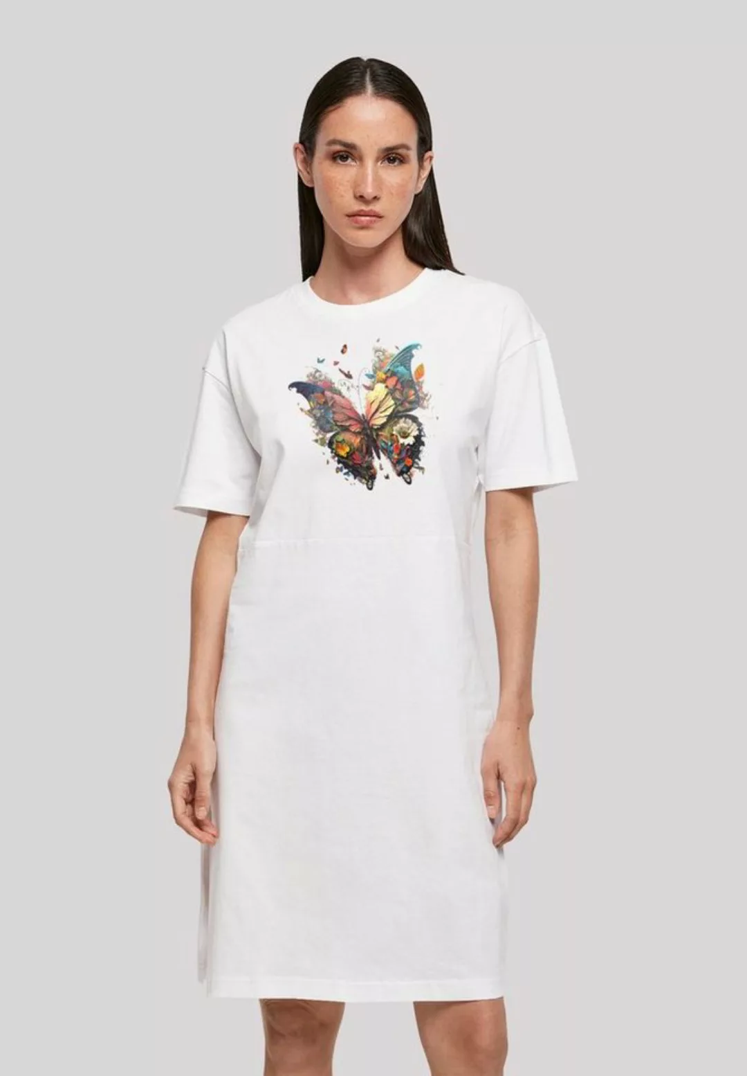 F4NT4STIC Shirtkleid "Schmetterling Bunt", Print günstig online kaufen