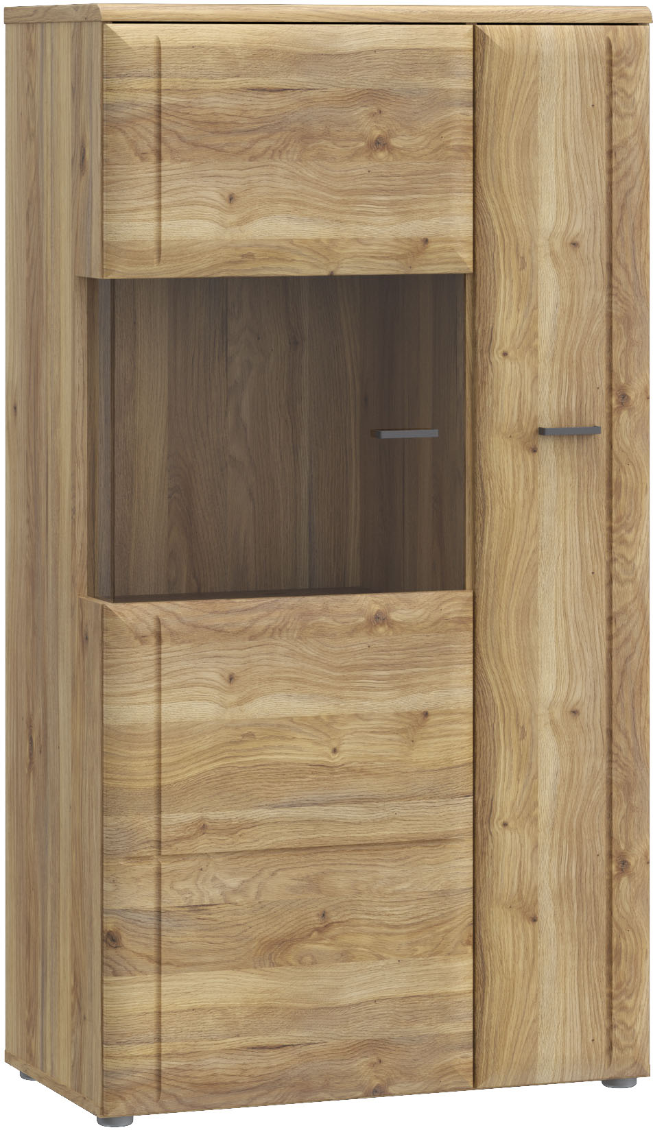 FORTE Vitrine "Akinori", Highboardvitrine, Glastüre, Soft Close, MDF Front günstig online kaufen