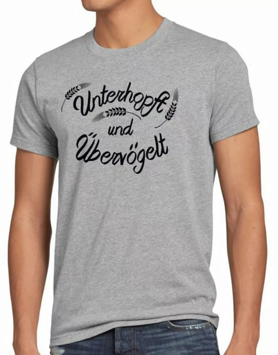 style3 Print-Shirt Herren T-Shirt Unterhopft Übervögelt Kult Shirt Funshirt günstig online kaufen