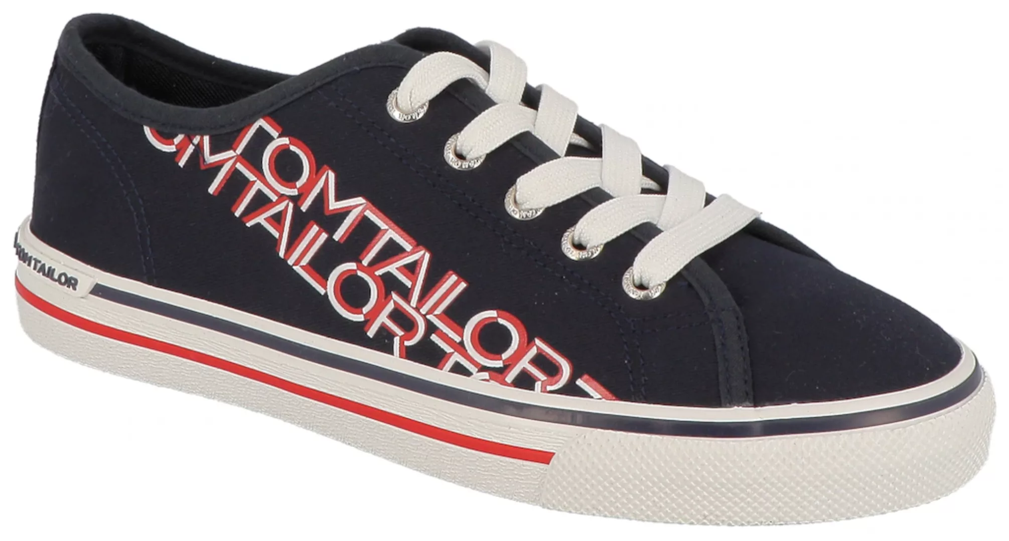 TOM TAILOR Plateausneaker, mit bunten Logobuchstaben, Freizeitschuh, Halbsc günstig online kaufen