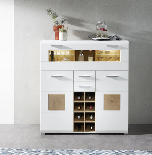 Innostyle Barschrank FUN PLUS II 2 Holztüren, 19 Fächer, 1 Klappe, Softclos günstig online kaufen