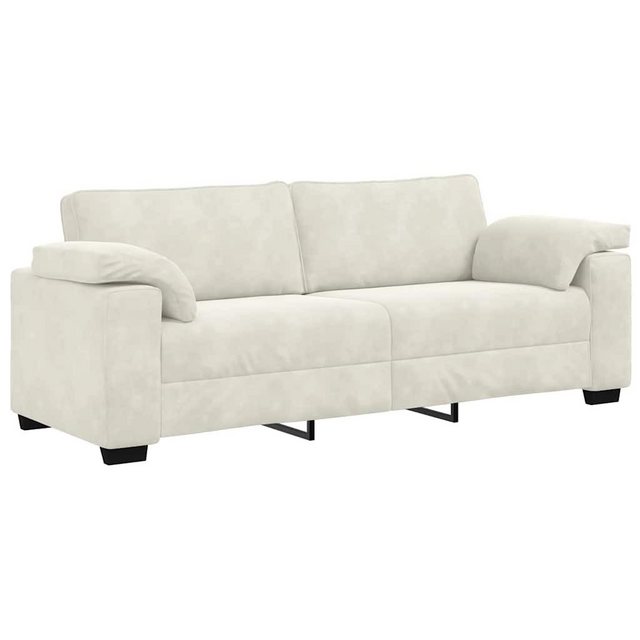 vidaXL Sofa 3-Sitzer-Sofa Creme 178 cm Samt günstig online kaufen