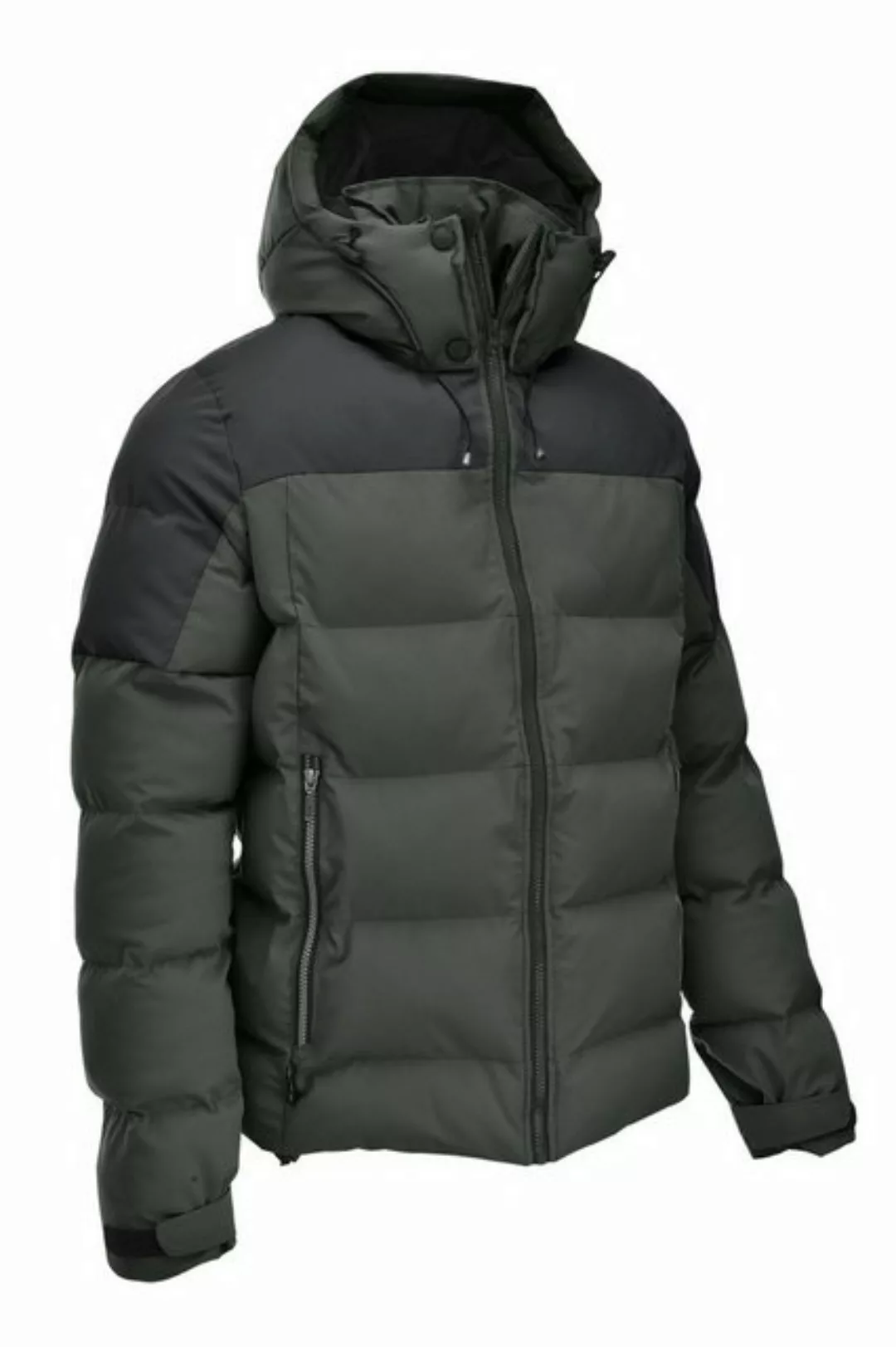 Maul Softshelljacke Garmisch Megatex Steppjacke dunkelgrün/schwarz günstig online kaufen