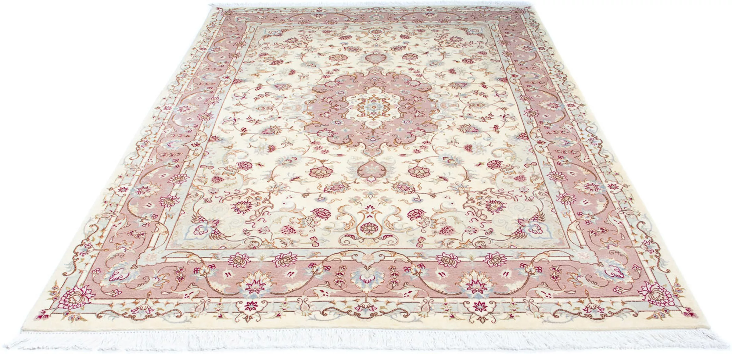 morgenland Orientteppich »Perser - Täbriz - Royal - 246 x 167 cm - beige«, günstig online kaufen