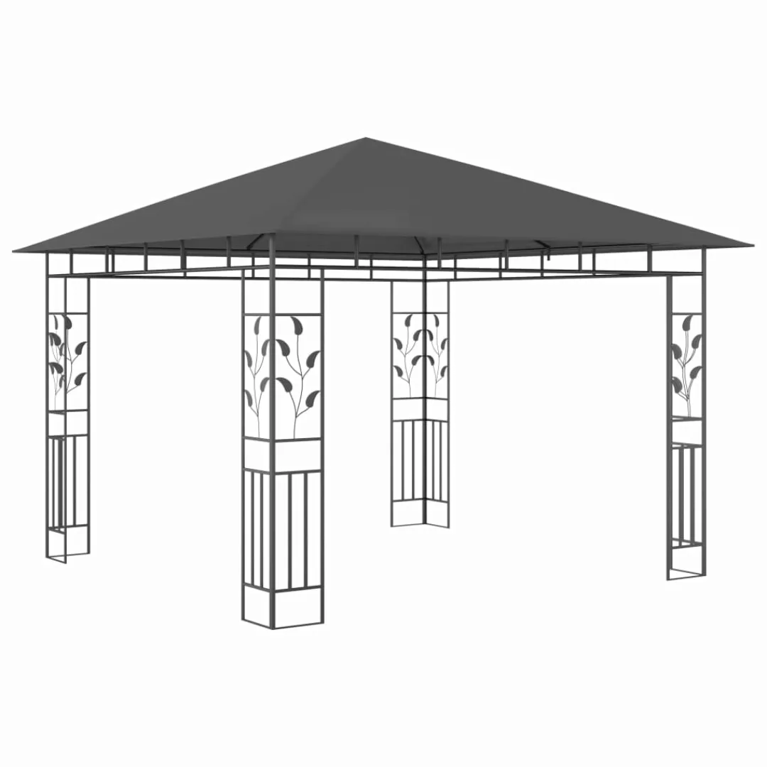 Pavillon Mit Moskitonetz 3x3x2,73 M Anthrazit 180 G/m² günstig online kaufen