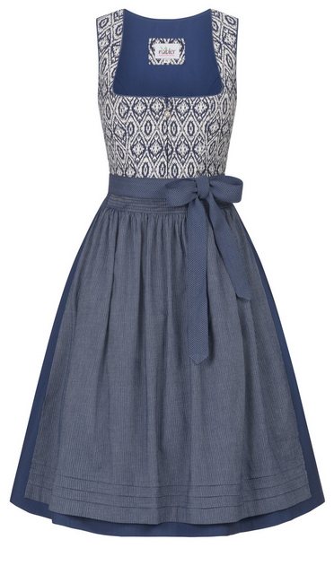 Nübler Dirndl Mididirndl Gudrun in Blau von Nübler günstig online kaufen