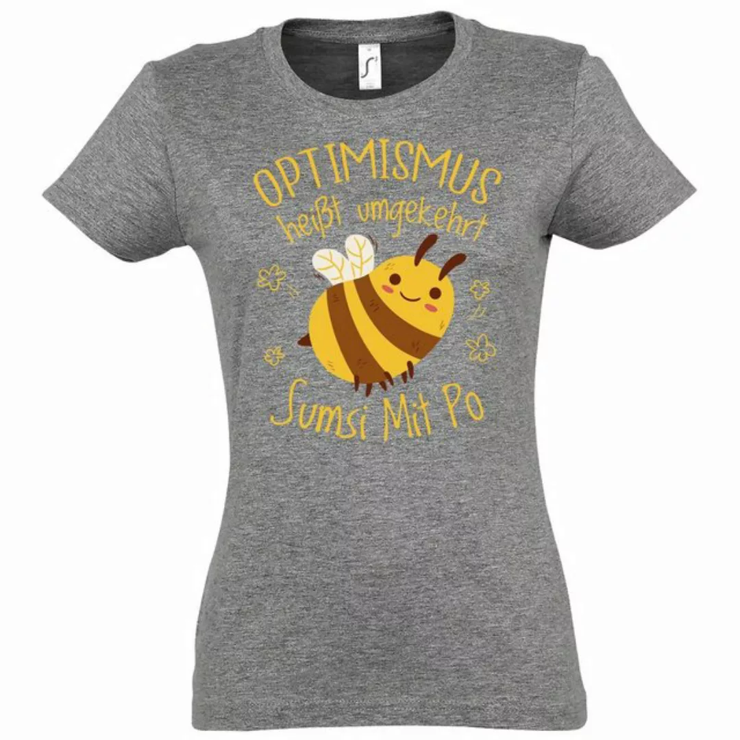 Youth Designz T-Shirt Optimismus heißt umgekehrt Sumsi Mit Po Damen Shirt M günstig online kaufen