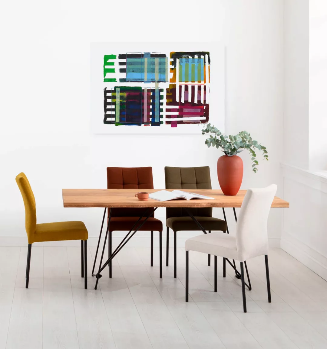 Komar Leinwandbild "Grids & Stripes", (1 St.), 60x90 cm (Breite x Höhe), Ke günstig online kaufen