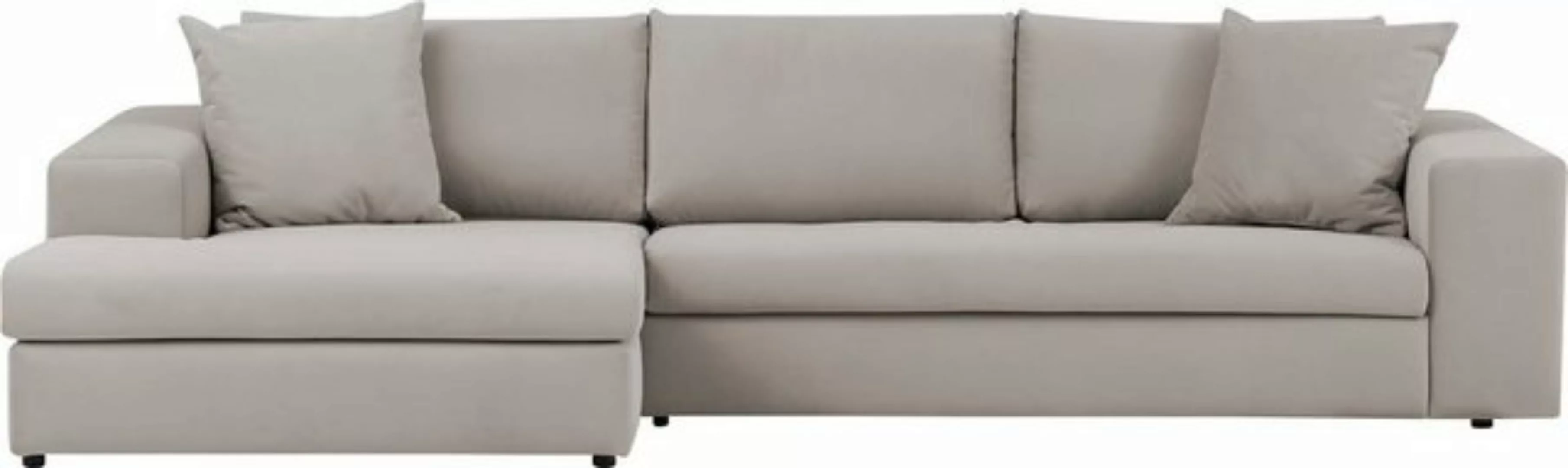 andas Ecksofa SLEETLAND XXL in Samtvelours oder Vintage-Leder-Optik, L-Form günstig online kaufen