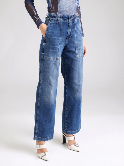 Herrlicher 5-Pocket-Jeans Fatique Women Wide Recycled Light Denim mit große günstig online kaufen