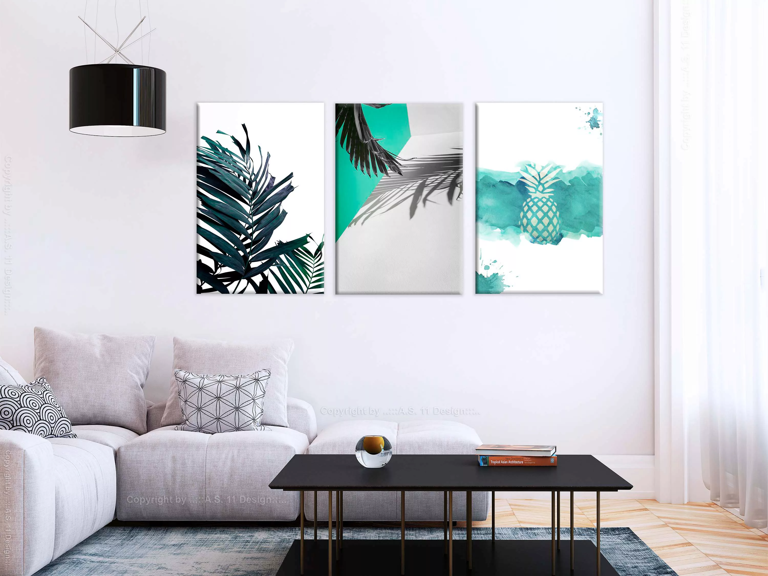 Wandbild - Palm Paradise (3 Parts) günstig online kaufen