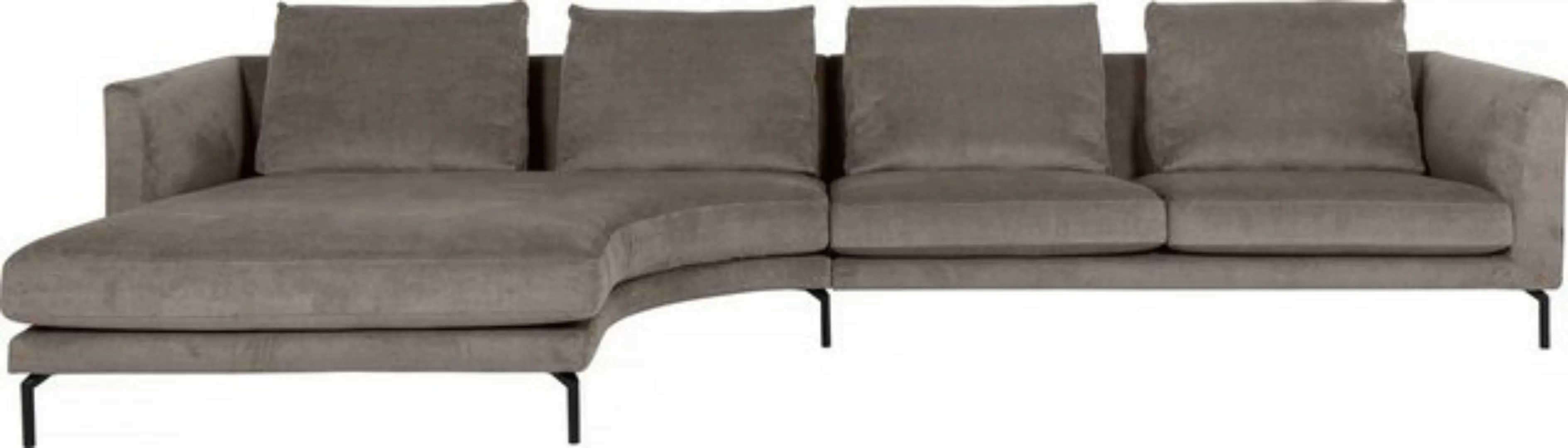 furninova Ecksofa, mit abgerundetem Longchair, im skandinavischen Design günstig online kaufen