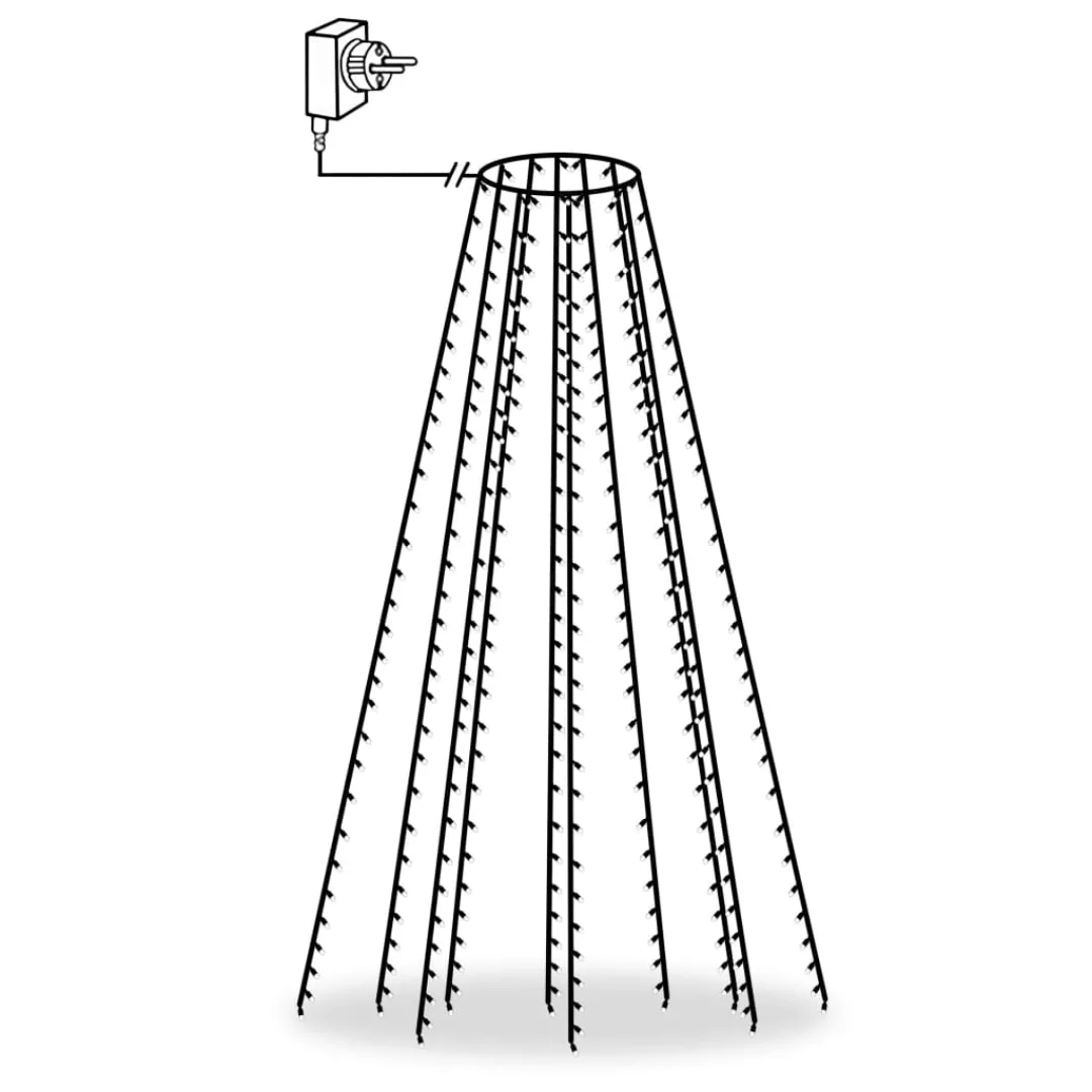 Weihnachtsbaum-lichternetz Mit 250 Leds Bunt 250 Cm günstig online kaufen