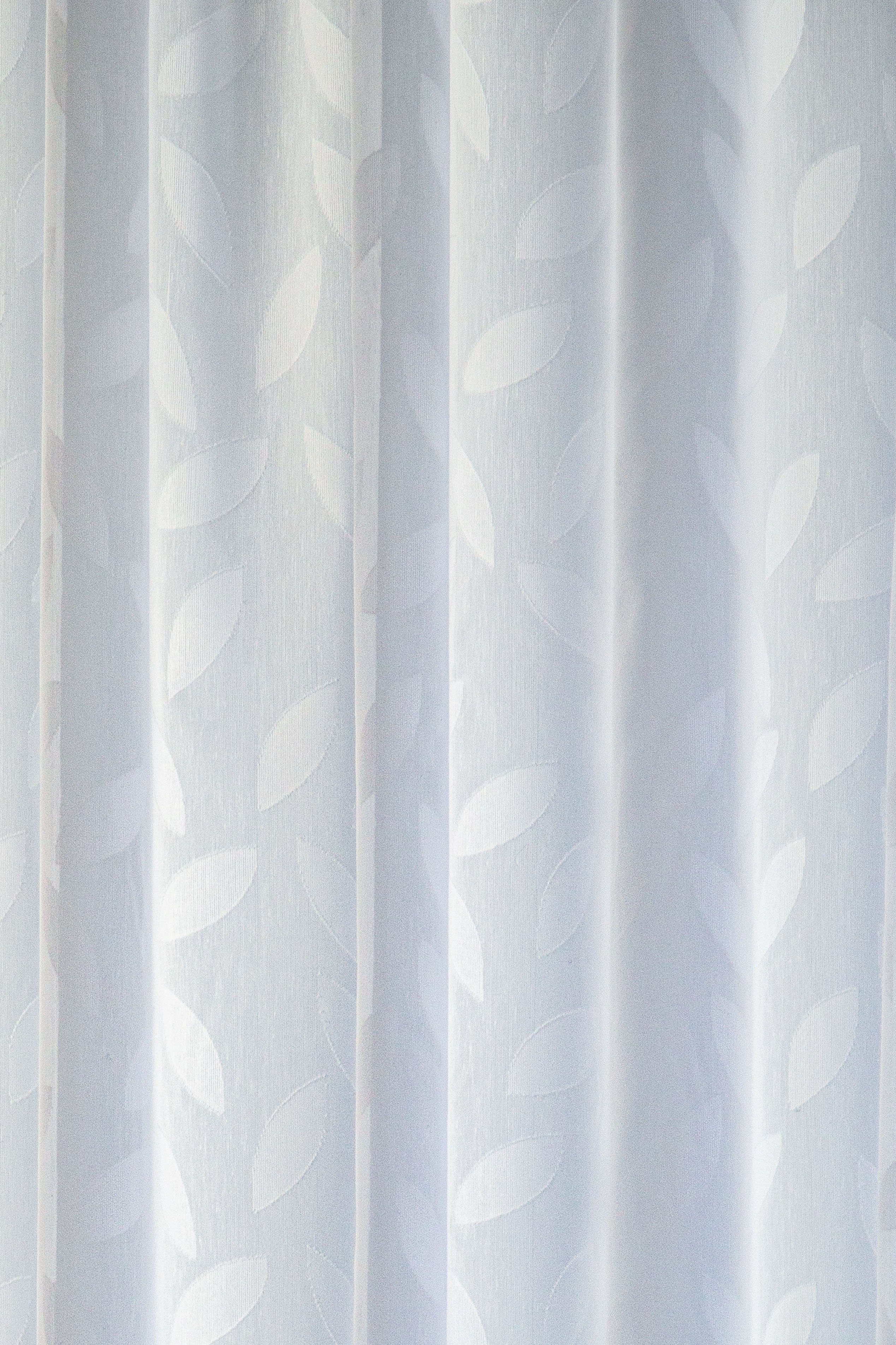 Bricoflor Transparenter Vorhang mit Verdeckten Schlaufen Keela Weiß günstig online kaufen