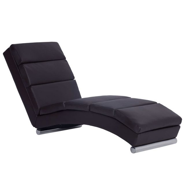 vidaXL Chaiselongue Chaiselongue Braun Kunstleder, 1 Teile günstig online kaufen