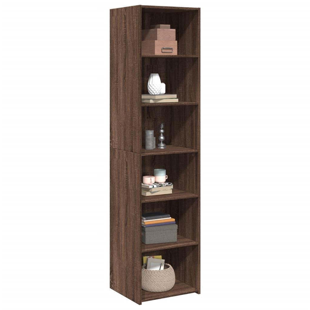 vidaXL Highboard Highboard Braun Eichen-Optik 45x41x185 günstig online kaufen