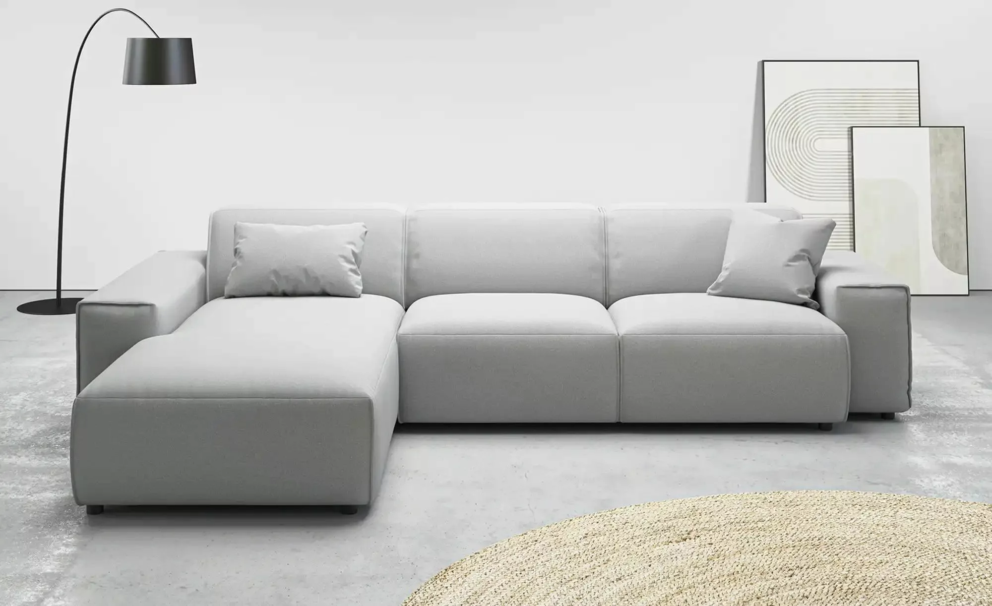 Gray & Jones Ecksofa  Baltic Breeze ¦ grau ¦ Maße (cm): B: 300 H: 71 T: 189 günstig online kaufen