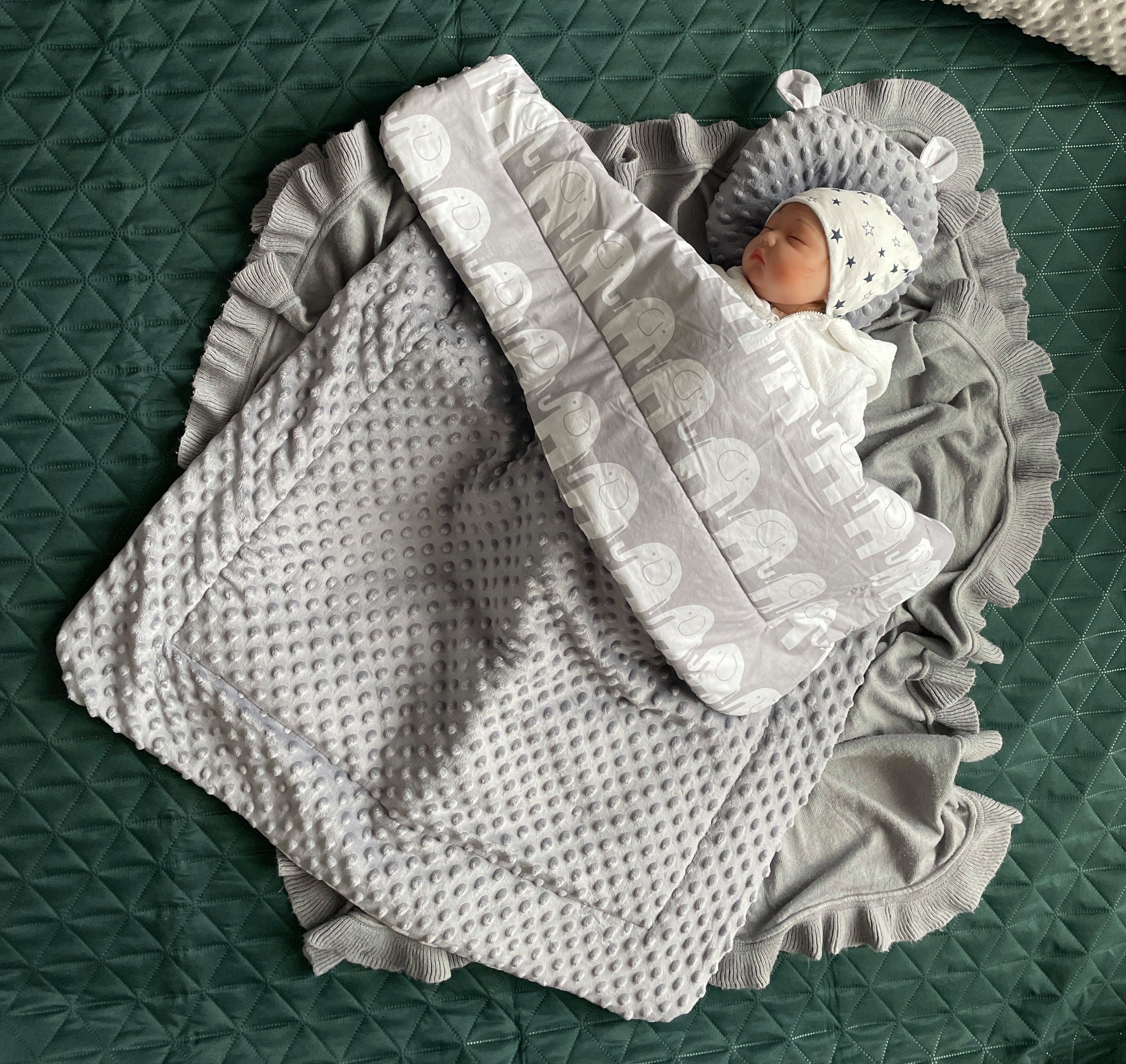 Babydecke Warm, Mittelwarm BAUMWOLLE/MINKY Babydecke 80x100 günstig online kaufen