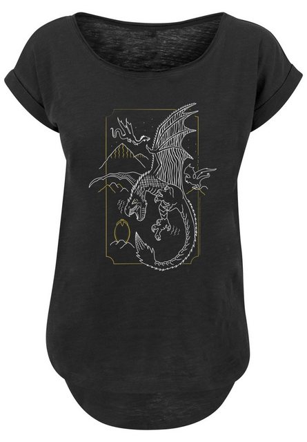 F4NT4STIC T-Shirt Harry Potter Dragon Line Art Print günstig online kaufen