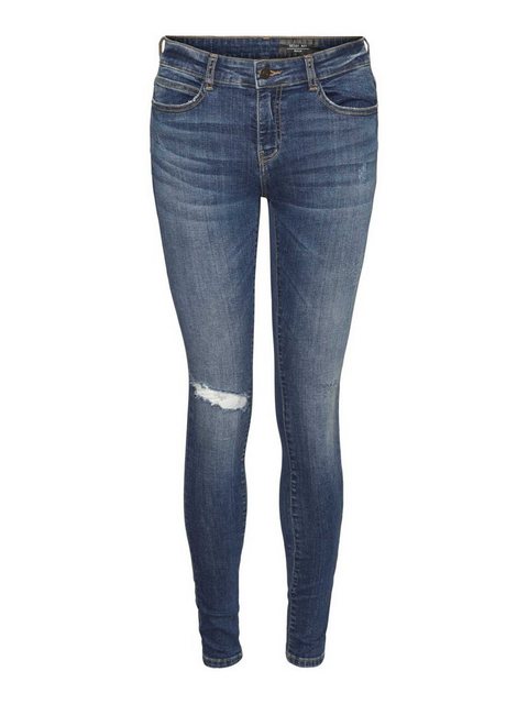 NOISY MAY Nmlucy Normal Waist Skinny Fit Jeans Damen Blau günstig online kaufen