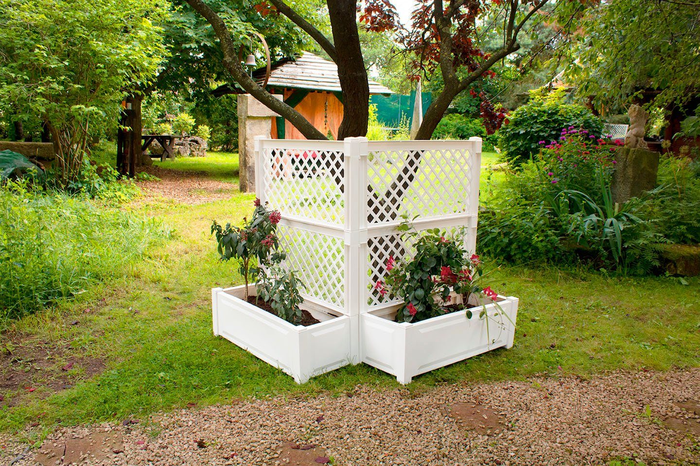KHW Spalier, (2 St.), 2er-Set Pflanzkasten groß 100 cm mit Zentralspalier günstig online kaufen