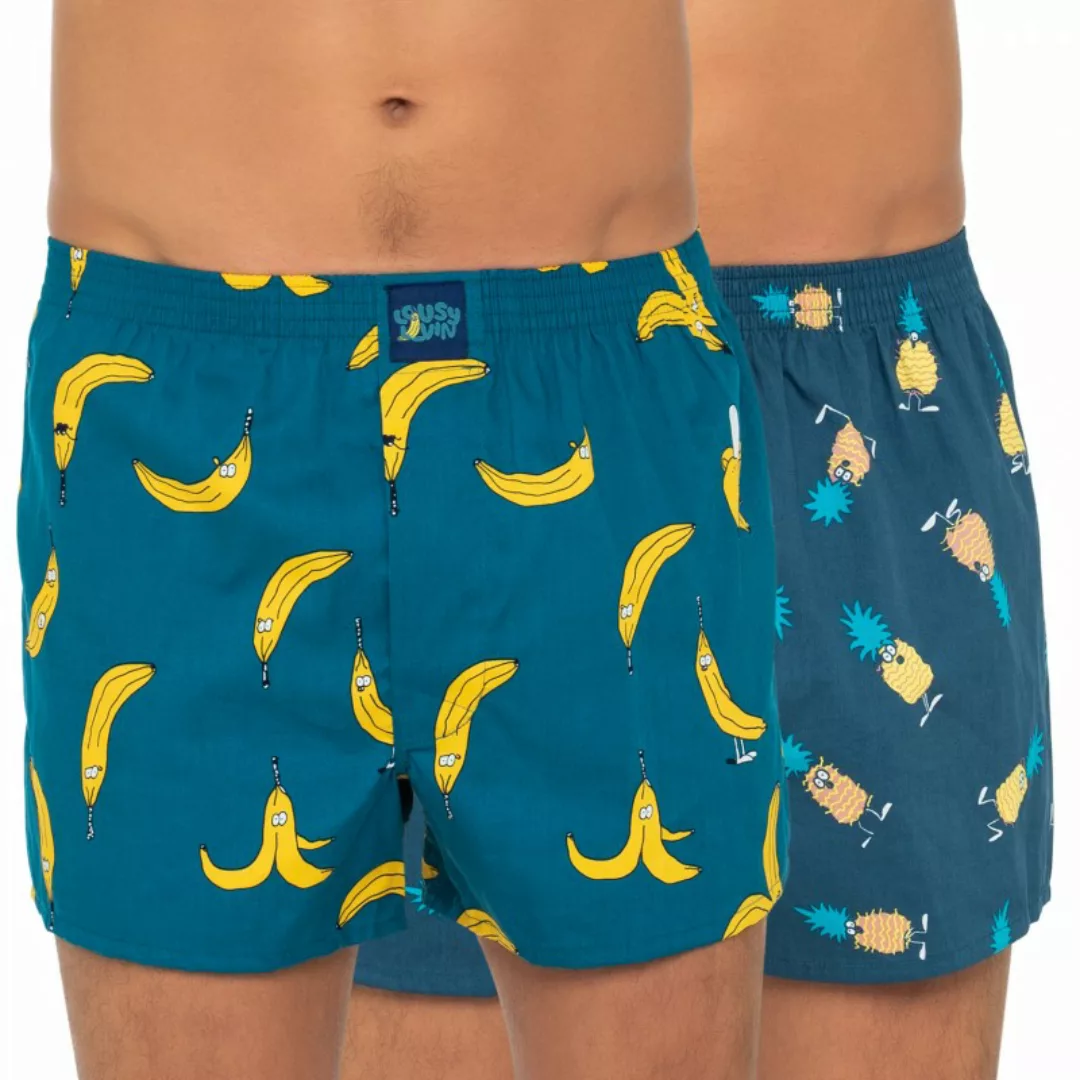 Lousy Livin 2-er Set Boxershorts Blau mit Print günstig online kaufen