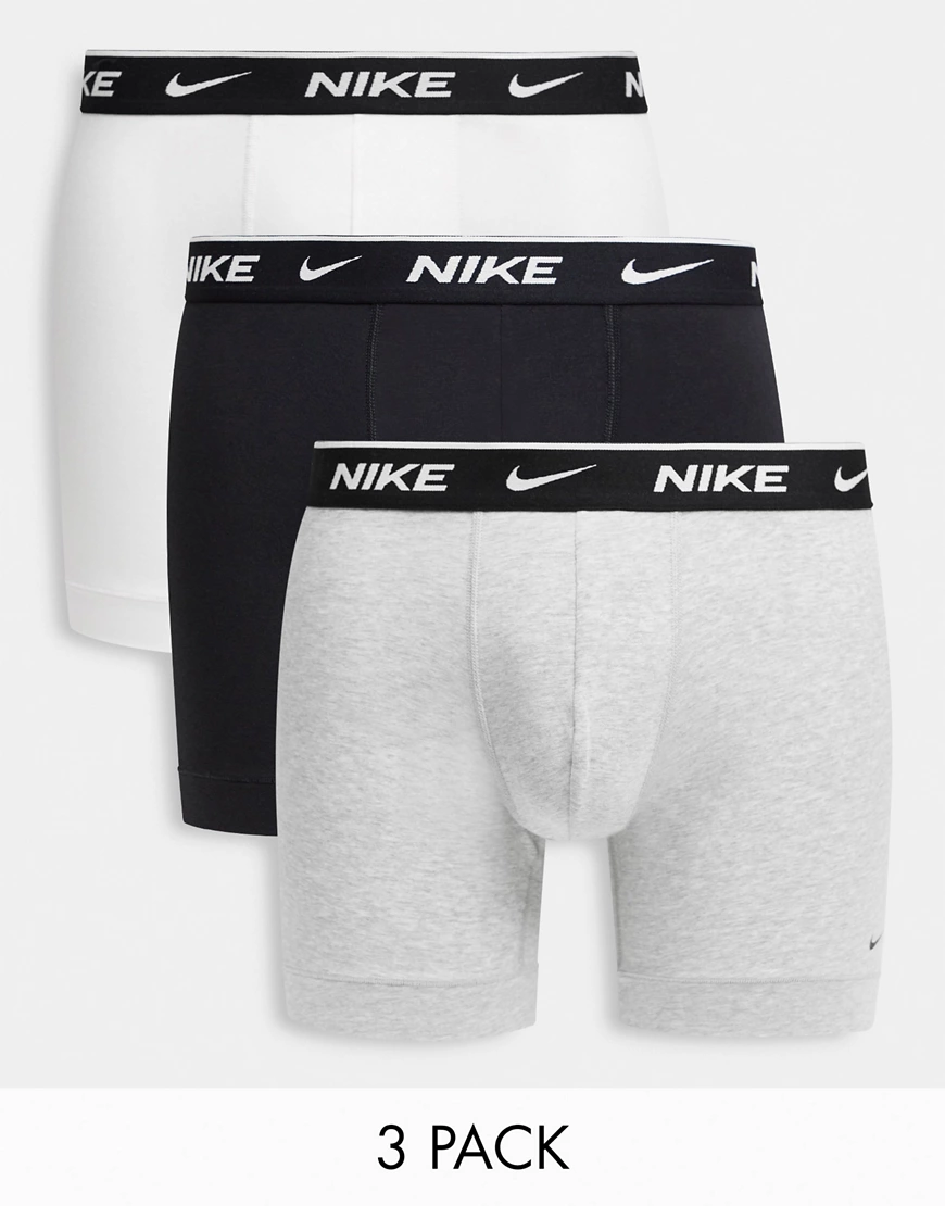 Nike Slip 3 Einheiten XS White / Grey Heather / Black günstig online kaufen
