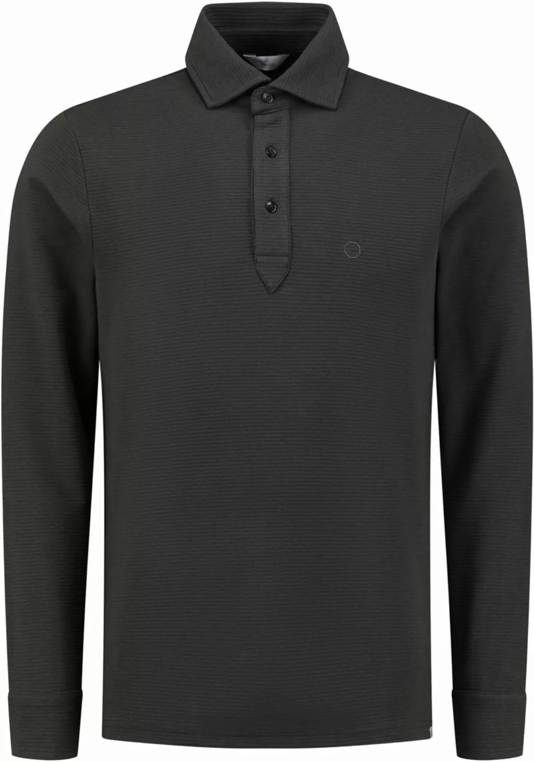 Dstrezzed Polo Shirt Longsleeve Dunkelgrau - Größe L günstig online kaufen