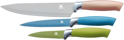 KING Messer-Set »Metallic«, (Set, 3 tlg.) günstig online kaufen