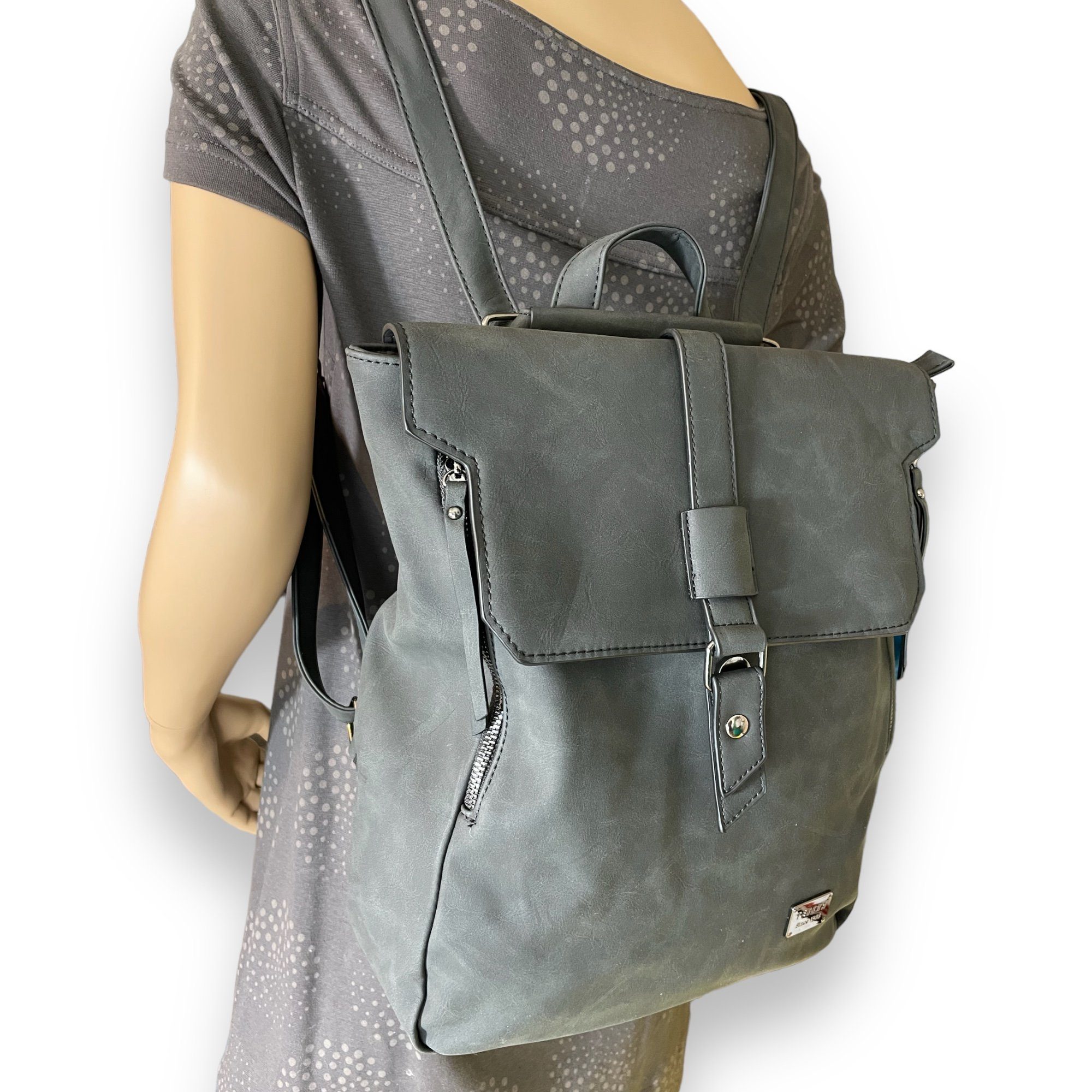 Taschen4life Cityrucksack 2in1 Damen Multifunktions Rucksacktasche günstig online kaufen