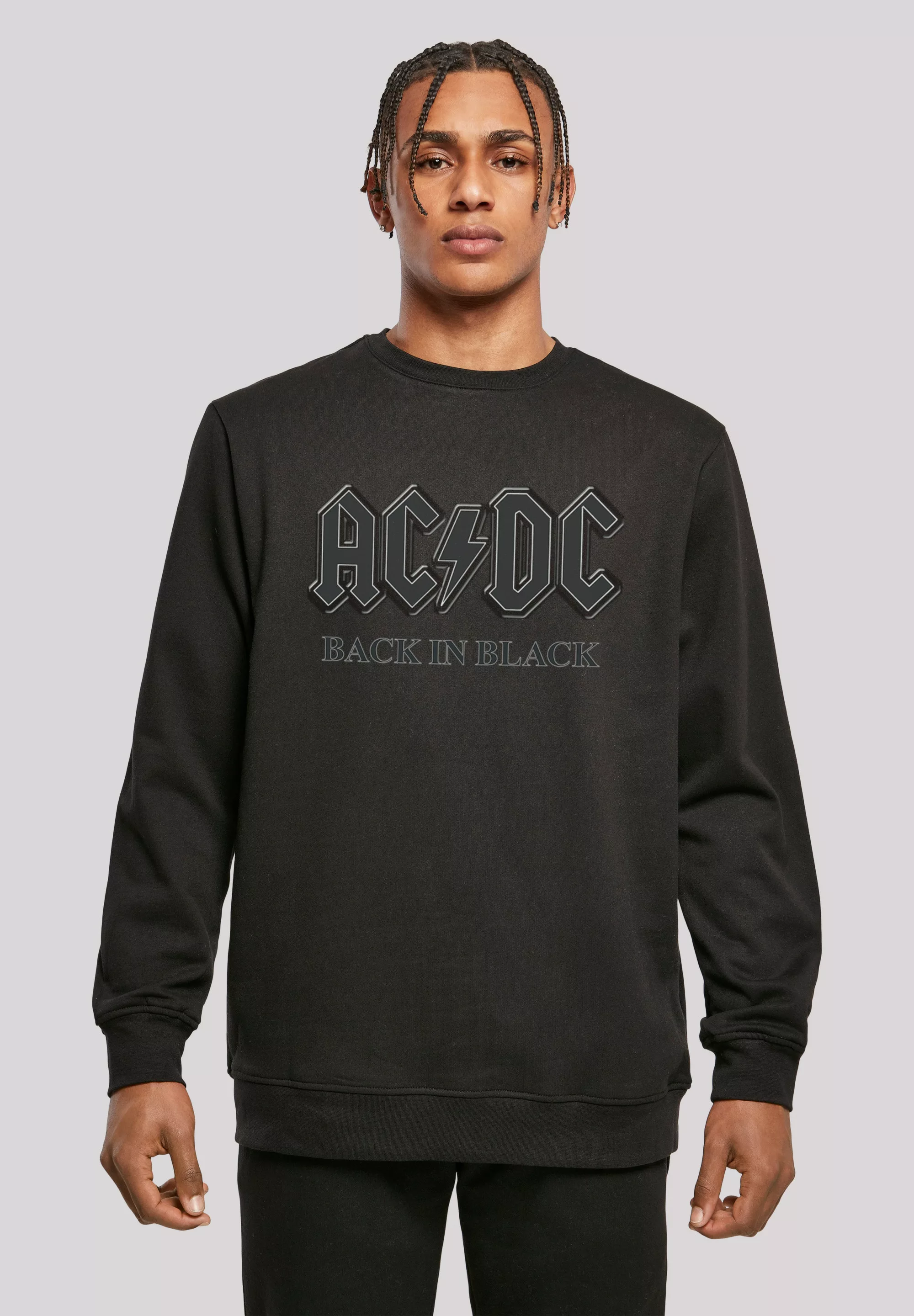 F4NT4STIC Kapuzenpullover "ACDC Back in Black Rock Music Band", Print günstig online kaufen