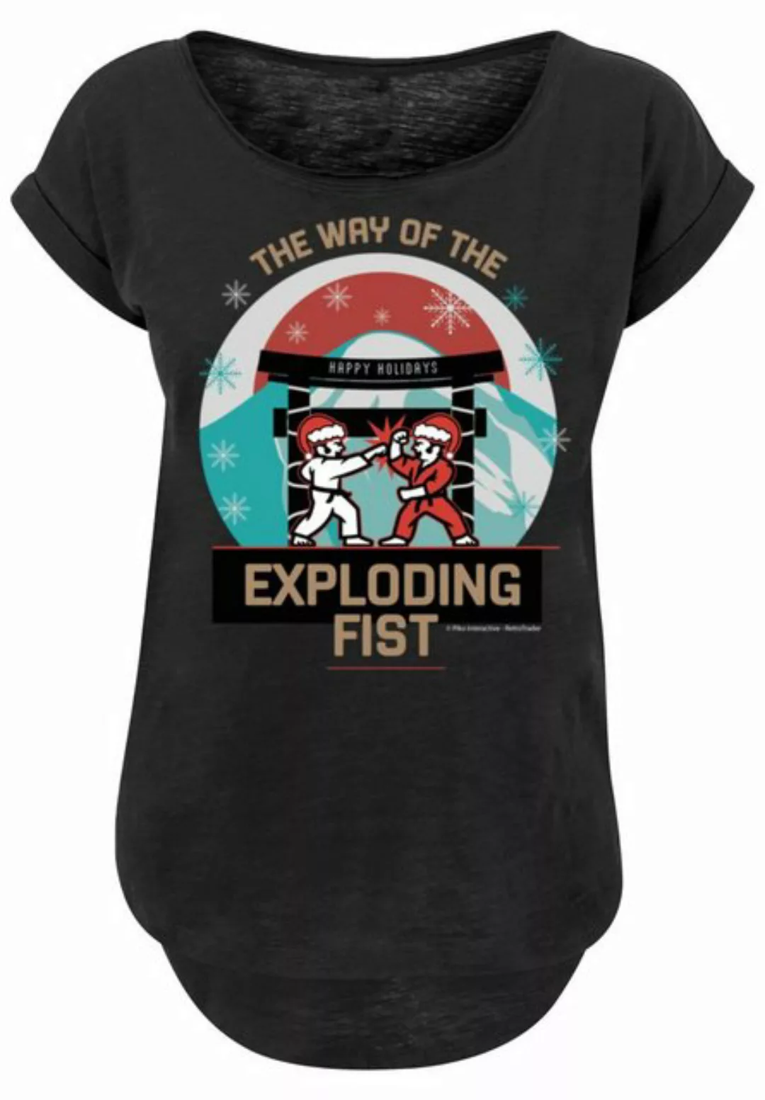F4NT4STIC T-Shirt "Retro Gaming Way of the Exploding Fist Christmas", Print günstig online kaufen